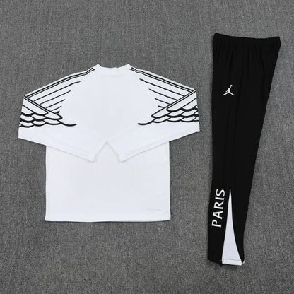 Paris PSG 25/26 Zipper Tracksuit White