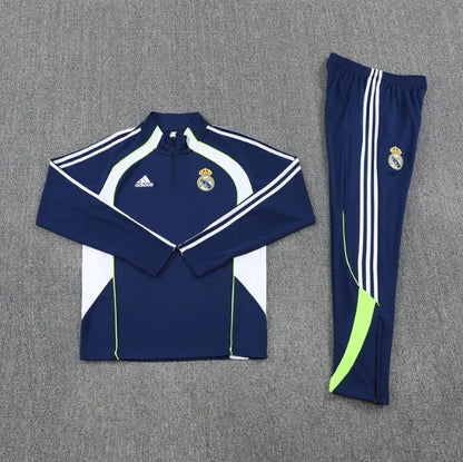Real Madrid 25/26 Zipper Tracksuit Royal Blue