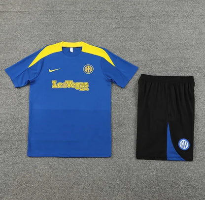 Inter Milan 24/25 Short Sleeve And Black Shorts