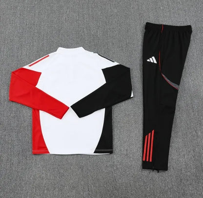Ajax 25/26 Zipper Tracksuit White