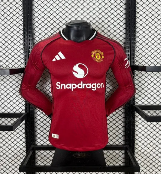 Manchester United 25/26 Home Kit Long Sleeve