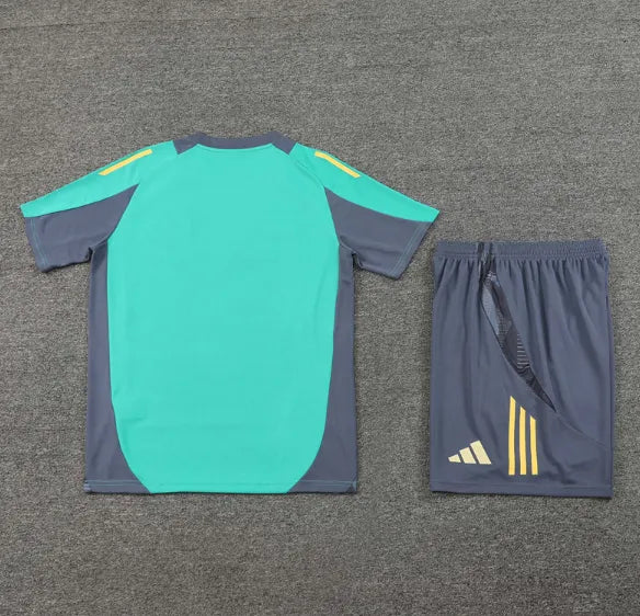 Ajax 24/25 Light Green Short Sleeve And Grey Shorts