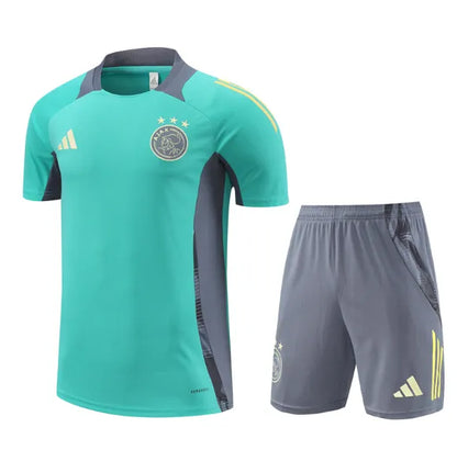 Ajax 24/25 Light Green Short Sleeve And Grey Shorts