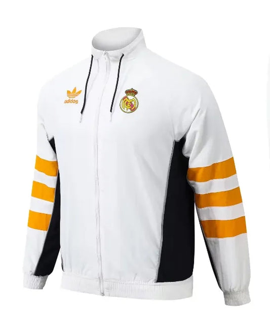 Real Madrid 24/25 Windbreaker Coat White