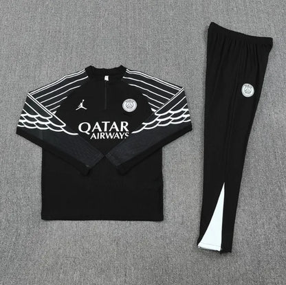 Paris PSG 25/26 Zipper Tracksuit Black