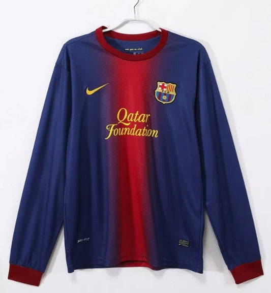 Barcelona 2012/2013 Home Retro Kit Long Sleeve