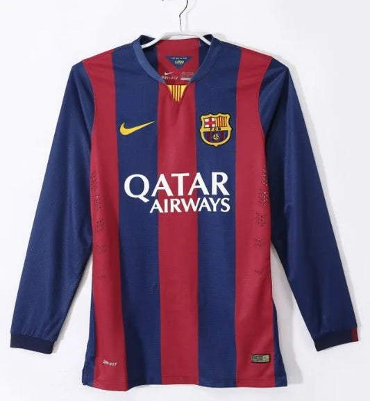 Barcelona 2014/2015 Home Retro Kit Long Sleeve