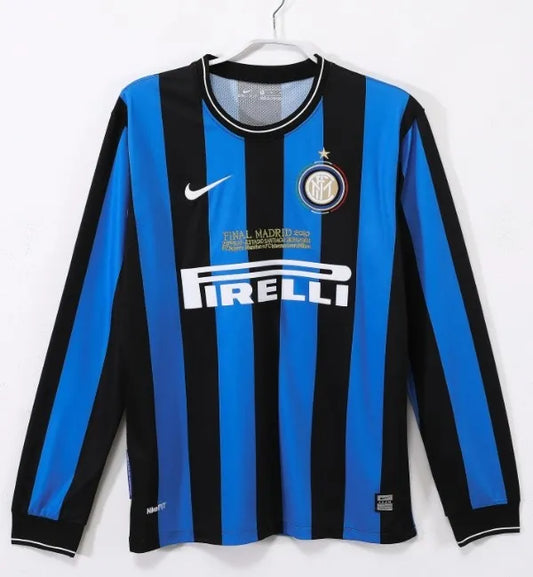Inter Milan 2009/2010 Home Retro Kit Long Sleeve