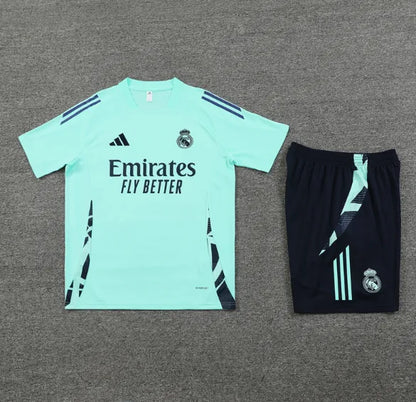 Real Madrid 24/25 Short Sleeve And Dark Blue Shorts