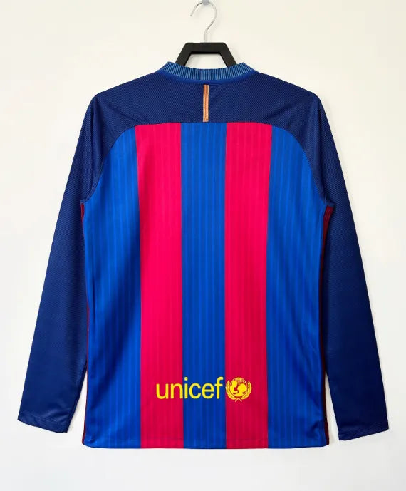 Barcelona 2016/2017 Home Retro Kit Long Sleeve