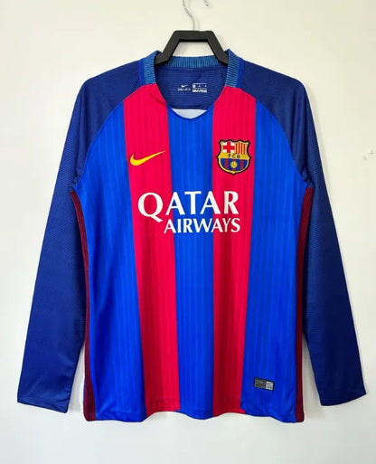 Barcelona 2016/2017 Home Retro Kit Long Sleeve