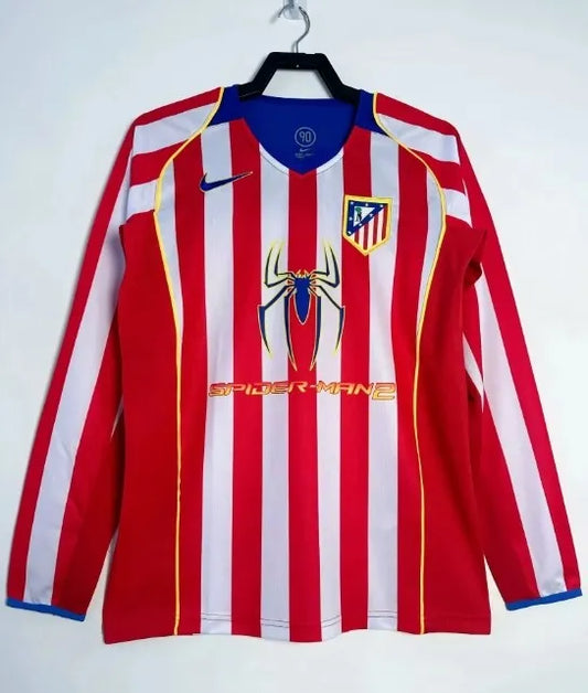 Atlético de Madrid 2004/2005 Home Retro Kit Long-Sleeve