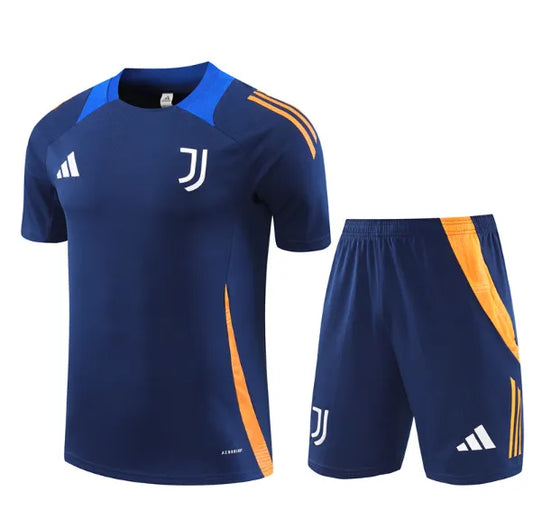 Juventus 24/25 Short Sleeve And Royal Blue Shorts