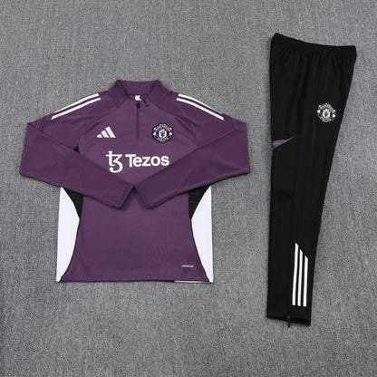 Manchester United 25/26 Zipper Tracksuit Purple