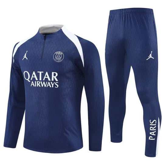 Paris PSG 25/26 Zipper Tracksuit Royal Blue