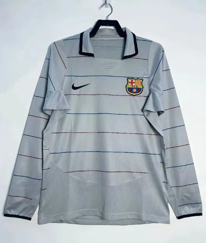 Barcelona 2003/2004 Away Retro Kit Long-Sleeve