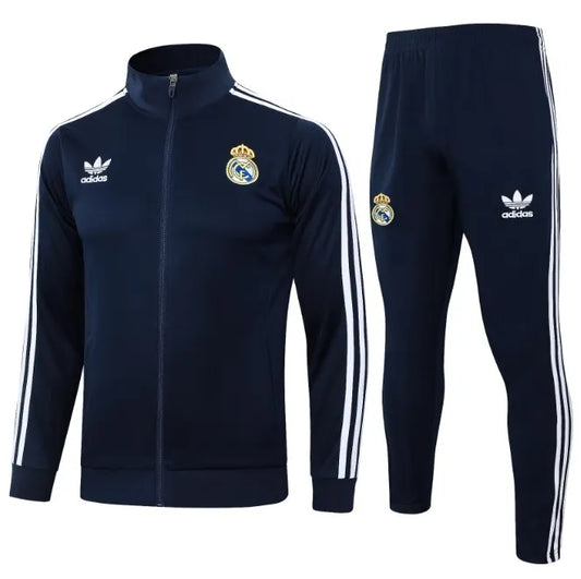 Real Madrid 24/25 Retro Tracksuit Blue