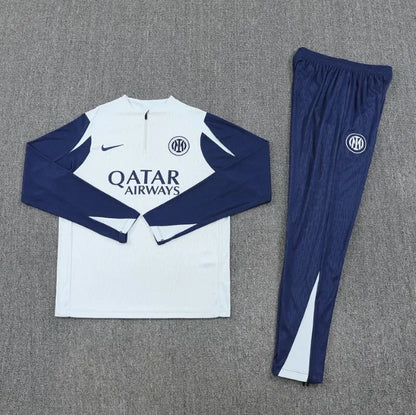 Inter Milan 25/26 Zipper Tracksuit White