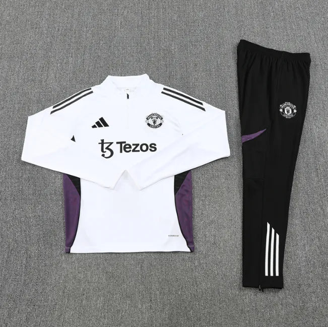 Manchester United 25/26 Tracksuit White