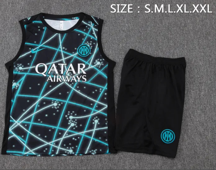 Inter Milan 25/26 Vest Black & Blue