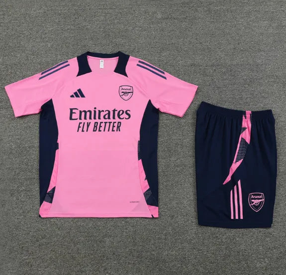 Arsenal 24/25 Short Sleeve And Pink Shorts