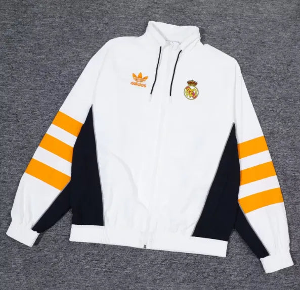 Real Madrid 24/25 Windbreaker Coat White