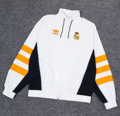 Real Madrid 24/25 Windbreaker Coat White