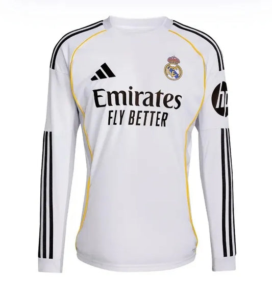 Real Madrid 25/26 Home Kit Long Sleeve